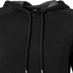 Schlussverkauf 😍 BOSS Pullover Neptune 50457715/001 Kapuzenpullover, Schurwolle, Schwarz 👏 -Pullover & Strickjacken Verkäufe 373576 norm2