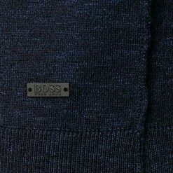 Budget 🤩 BOSS Pullover Kamnioda 50454925/404 Slim Fit, Baumwolle, Dunkelblau meliert, Dunkelblau ⌛ -Pullover & Strickjacken Verkäufe 373582 norm3