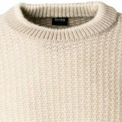 Top 10 🛒 BOSS Pullover Akoriano 50455359/131 Wolle-Alpaka, Ecru 😉 -Pullover & Strickjacken Verkäufe 373588 norm2