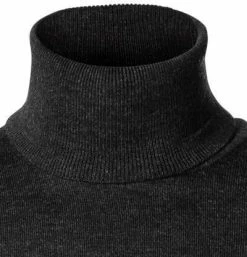 Budget 👍 HUGO Pullover San Thomas 50455988/021 Rollkragenpullover, Schurwolle, Dunkelgrau ✨ -Pullover & Strickjacken Verkäufe 373629 norm2