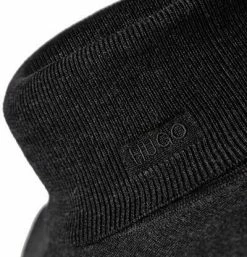 Budget 👍 HUGO Pullover San Thomas 50455988/021 Rollkragenpullover, Schurwolle, Dunkelgrau ✨ -Pullover & Strickjacken Verkäufe 373629 norm3