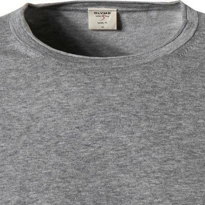 Schlussverkauf 🔔 OLYMP Casual Level Five B. Fit Pullover 5355/85/63 Body Fit, Baumwolle, Silbergrau meliert, Silbergrau 🧨 5 Schlussverkauf 🔔 OLYMP Casual Level Five B. Fit Pullover 5355/85/63 Body Fit, Baumwolle, Silbergrau meliert, Silbergrau 🧨 – Bild 3