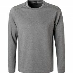 Coupon 🎁 BOSS Sweatshirt Salbo 50455074/031 Baumwolle, Grau 👏