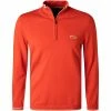 Bestpreis 🧨 BOSS Pullover Zitom 50456100/821 Troyer, Baumwolle, Rotorange 🌟