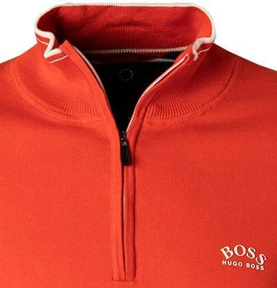 Bestpreis 🧨 BOSS Pullover Zitom 50456100/821 Troyer, Baumwolle, Rotorange 🌟 5 Bestpreis 🧨 BOSS Pullover Zitom 50456100/821 Troyer, Baumwolle, Rotorange 🌟 – Bild 3