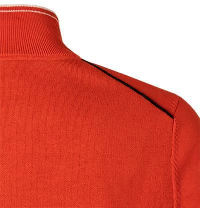 Bestpreis 🧨 BOSS Pullover Zitom 50456100/821 Troyer, Baumwolle, Rotorange 🌟 6 Bestpreis 🧨 BOSS Pullover Zitom 50456100/821 Troyer, Baumwolle, Rotorange 🌟 – Bild 4