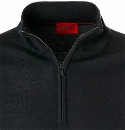 Großhandel 👍 HUGO Pullover San Gottardo 50455990/410 Troyer, Schurwolle, Navy , Navy 🛒 -Pullover & Strickjacken Verkäufe 374019 norm2