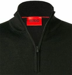 Am billigsten 🧨 HUGO Pullover San Gottardo 50455990/001 Troyer, Schurwolle, Schwarz 🔔 -Pullover & Strickjacken Verkäufe 374020 norm2