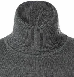 Brandneu 🥰 HUGO Pullover San Thomas 50455988/035 Rollkragenpullover, Schurwolle, Grau meliert, Grau ✨ -Pullover & Strickjacken Verkäufe 374021 norm2