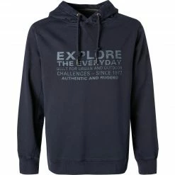 Schlussverkauf 💯 camel active Hoodie 409312/6F02/47 Baumwolle, Nachtblau ❤️