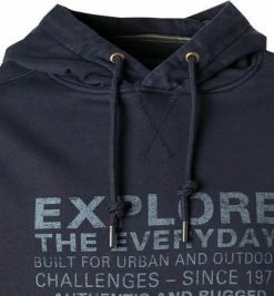 Schlussverkauf 💯 camel active Hoodie 409312/6F02/47 Baumwolle, Nachtblau ❤️ -Pullover & Strickjacken Verkäufe 374149 norm2