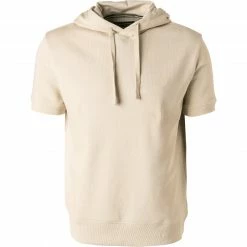 Aktion 👏 Marc O'Polo Kurzarmhoodie 127 4063 54052/161 Bio Baumwolle, Ecru 🎉