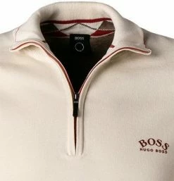 Am billigsten ✨ BOSS Pullover Zitom 50456100/131 Troyer, Baumwolle, Ecru ✔️ -Pullover & Strickjacken Verkäufe 374672 norm2