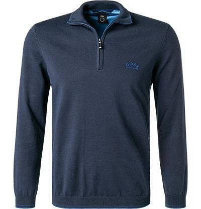 Rabatt 😀 BOSS Pullover Zitom 50456100/410 Troyer, Baumwolle, Navy 😉 4 Rabatt 😀 BOSS Pullover Zitom 50456100/410 Troyer, Baumwolle, Navy 😉 – Bild 2