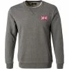 Coupon 🧨 HACKETT Sweatshirt HM580929/987 Classic Fit, Baumwolle, Grau, Dunkelgrau 🔥 -Pullover & Strickjacken Verkäufe 374742 master