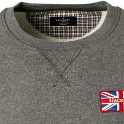 Coupon 🧨 HACKETT Sweatshirt HM580929/987 Classic Fit, Baumwolle, Grau, Dunkelgrau 🔥 -Pullover & Strickjacken Verkäufe 374742 norm3