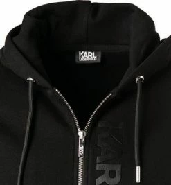 Brandneu ❤️ KARL LAGERFELD Sweatjacke 705041/0/512910/990 Baumwolle, Schwarz 🥰 -Pullover & Strickjacken Verkäufe 374776 norm2