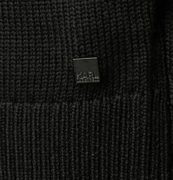 Am billigsten ✨ KARL LAGERFELD Pullover 655027/0/512399/990 Rollkragenpullover, Merinowolle, Schwarz-weiß, Schwarz ✔️ -Pullover & Strickjacken Verkäufe 374794 norm4