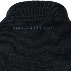 Bestpreis ❤️ KARL LAGERFELD Pullover 655002/0/512399/690 Stehkragenpullover, Merinowolle, Dunkelblau meliert, Nachtblau 🌟 -Pullover & Strickjacken Verkäufe 374801 norm3