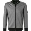 Billig ❤️ BOSS Sweatjacke Skiles 50458174/001 Baumwolle, Schwarz meliert, Schwarz 😉 -Pullover & Strickjacken Verkäufe 374810 master