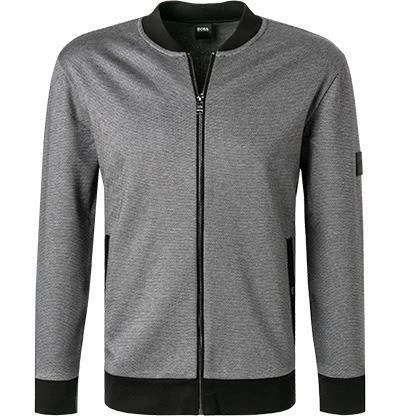 Billig ❤️ BOSS Sweatjacke Skiles 50458174/001 Baumwolle, Schwarz meliert, Schwarz 😉 4 Billig ❤️ BOSS Sweatjacke Skiles 50458174/001 Baumwolle, Schwarz meliert, Schwarz 😉 – Bild 2