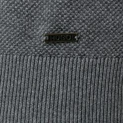 Besorgen 🔥 HUGO Pullover San Clemens 50457332/035 Bio Baumwolle, Grau meliert, Grau 🔔 -Pullover & Strickjacken Verkäufe 374837 norm3