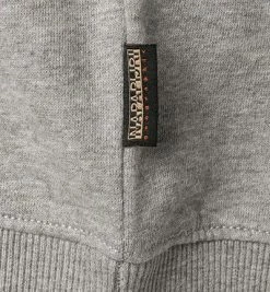 Neu 🎉 NAPAPIJRI Hoodie NP0A4FQV/160 Baumwolle, Grau meliert 😍 -Pullover & Strickjacken Verkäufe 374888 norm4