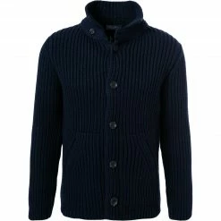 Angebote 🎁 DANIELE FIESOLI Cardigan 0087/24 Lammwolle, Dunkelblau, Nachtblau 😍