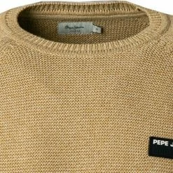 Bester Verkauf 🤩 Pepe 👖 Jeans Pullover Edward PM702168/844 Baumwolle, Beige meliert, Beige 🎁 -Pullover & Strickjacken Verkäufe 374998 norm2