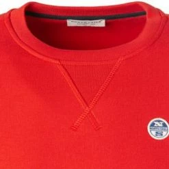Aktion 😉 NORTH SAILS Sweatshirt 691620-000/0230 Bio Baumwolle, Rot 🎉 -Pullover & Strickjacken Verkäufe 375171 norm2