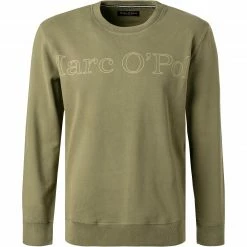 Auslauf ❤️ Marc O'Polo Sweatshirt M28 4061 54040/421 Bio Baumwolle, Olivgrün, Olive 😀