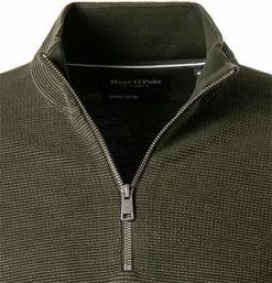 Besorgen ✔️ Marc O'Polo Troyer 128 5106 60192/428 Baumwolle-Schurwolle, Dunkelolive 👏 -Pullover & Strickjacken Verkäufe 375267 norm2