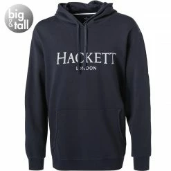Angebote 👏 HACKETT Hoodie HM580962/5EZ Classic Fit, Big&Tall, Baumwolle, Marine ⭐