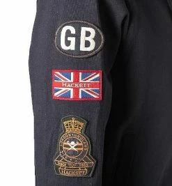 Brandneu 🎁 HACKETT Sweatjacke HM580930/595 Classic Fit, Baumwolle, Marine 😀 -Pullover & Strickjacken Verkäufe 375321 norm5