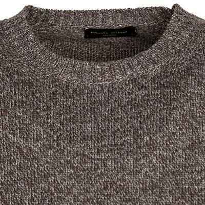 Schlussverkauf 😀 roberto collina Pullover RF38001/08 Merinowolle-Kaschmir, Braun-grau meliert, Grau ✨ 5 Schlussverkauf 😀 roberto collina Pullover RF38001/08 Merinowolle-Kaschmir, Braun-grau meliert, Grau ✨ – Bild 3