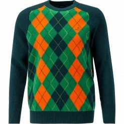 Bestes Angebot 🎁 Gant Pullover 8060019/374 Lammwolle, Grün gemustert, Grün 😀