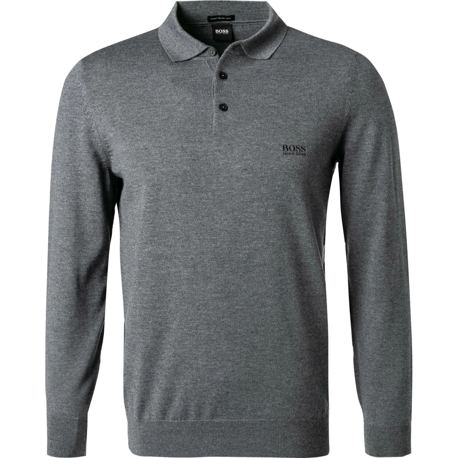 Budget ✨ BOSS Pullover Bono 50435429/030 Schurwolle, Grau meliert, Grau 🎁 3 Budget ✨ BOSS Pullover Bono 50435429/030 Schurwolle, Grau meliert, Grau 🎁