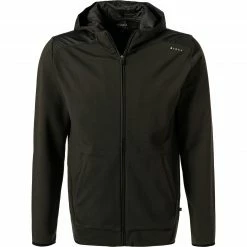 Coupon 🛒 BOGGI MILANO Sweatjacke BO21A0145/01 Regular Fit, Mikrofaser, Militärgrün 🌟