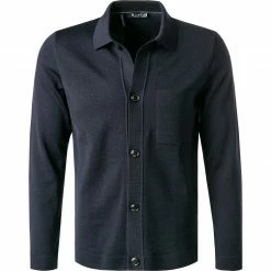 Blitzangebot 👏 Maerz Strickhemd 571500/399 Cardigan, Modern Fit, Merinowolle, Dunkelblau 😉
