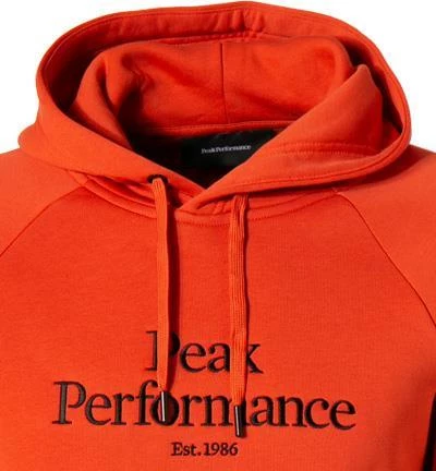 Billig ❤️ Peak Performance Hoodie G75874/090 Baumwolle, Orange ✔️ 5 Billig ❤️ Peak Performance Hoodie G75874/090 Baumwolle, Orange ✔️ – Bild 3