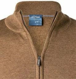 Schlussverkauf 🎁 OLYMP Casual Modern Fit Cardigan 0150/31/28 Strickjacke, Merinowolle extrafein, Braun meliert, Braun ⌛ -Pullover & Strickjacken Verkäufe 375625 norm2