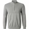 Schlussverkauf 💯 OLYMP Casual Modern Fit Troyer 5302/85/62 Baumwolle, Grau meliert, Grau ❤️ -Pullover & Strickjacken Verkäufe 375735 master