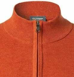 Besorgen 👍 OLYMP Casual Modern Fit Troyer 5302/85/36 Baumwolle, Sienna 😍 -Pullover & Strickjacken Verkäufe 375737 norm2