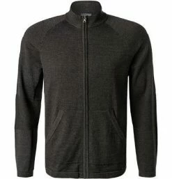 Aktion 🌟 OLYMP Casual Modern Fit Strickjacke 5313/86/69 Schurwolle COOLMAX®, Graphit meliert, Graphit 👍 -Pullover & Strickjacken Verkäufe 375741 norm