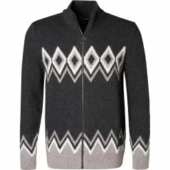 Top 10 ⌛ Barbour Pullover Egdon Knit charcoal MKN1321CH51 Strickjacke, Wolle, Dunkelgrau gemustert 💯