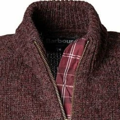 Großhandel 🌟 Barbour Pullover Calder winter red MKN1352RE24 Strickjacke, Wolle, Dunkelrot meliert 👍 -Pullover & Strickjacken Verkäufe 375893 norm2