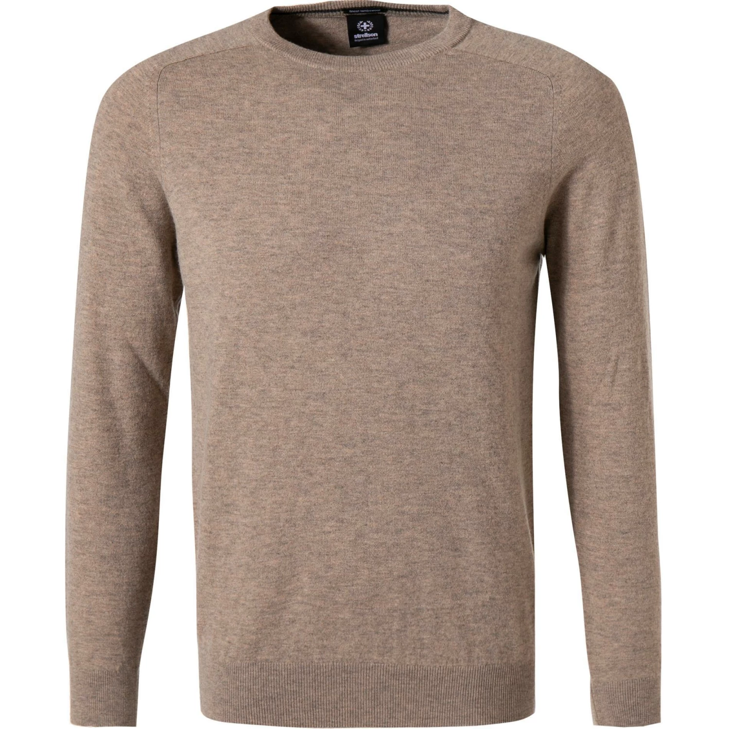 Aktion 😍 Strellson Pullover Luka 30028008/261 Lammwolle, Taupe meliert, Taupe ✔️ 3 Aktion 😍 Strellson Pullover Luka 30028008/261 Lammwolle, Taupe meliert, Taupe ✔️