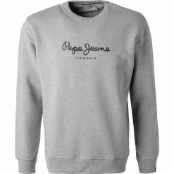 Angebote 🛒 Pepe 👖 Jeans Pullover Dylan PM582056/933 Sweatshirt, Regular Fit, Baumwolle, Grau meliert, Hellgrau 🥰