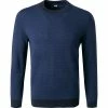 Neu 👏 BOSS Pullover Nettuno 50457735/404 Schurwolle, Dunkelblau gemustert, Dunkelblau 🎉 -Pullover & Strickjacken Verkäufe 376208 master
