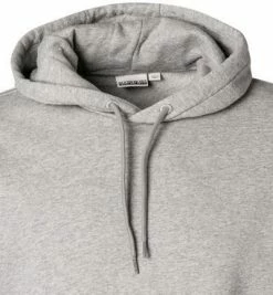 Brandneu 🔥 NAPAPIJRI Hoodie NP0A4FQM/160 Bio Baumwolle, Grau meliert, Grau ⌛ -Pullover & Strickjacken Verkäufe 376213 norm2